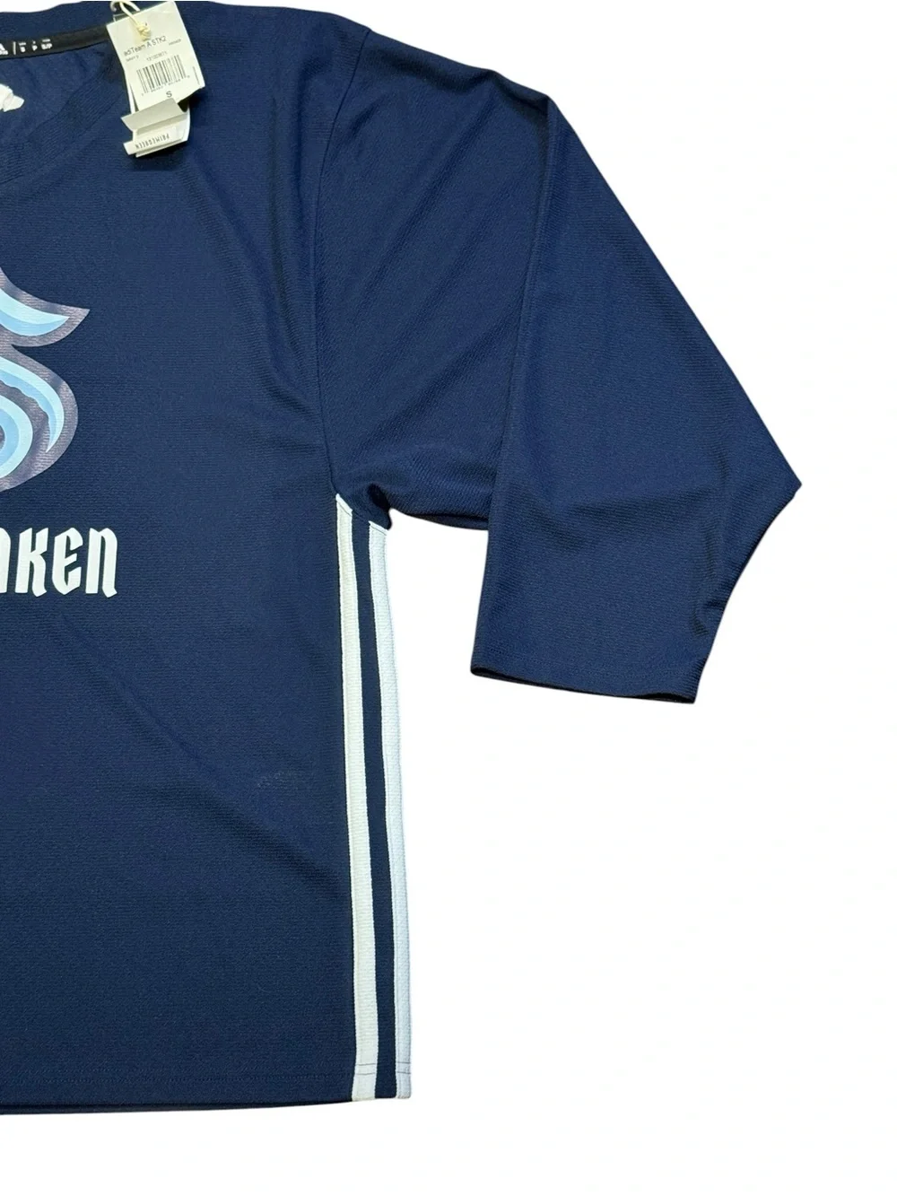Adidas Jr Kraken Hockey Jersey- S